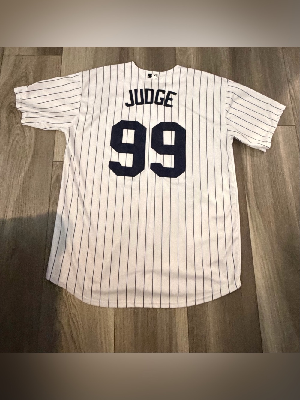 Majestic Mens New York Yankees Aaron Judge 99 Jersey White Pinstripe XXXL 3XL